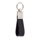 Black Ostrich Leather Key Holder