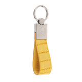 Mustard Crocodile Leather Key Holder