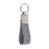 Grey Ostrich Leather Key Holder