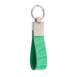 Green Crocodile Leather Key Holder