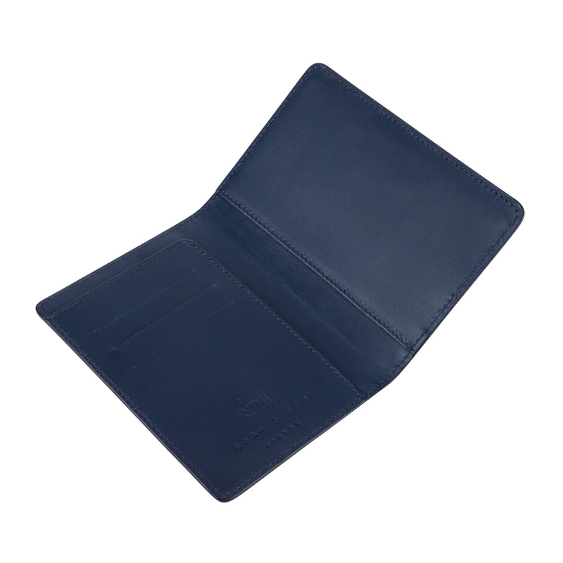 Blue Ostrich Passport Holder