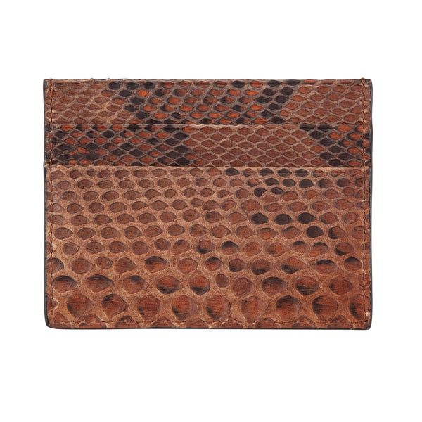 Brown Python Leather Cardholder