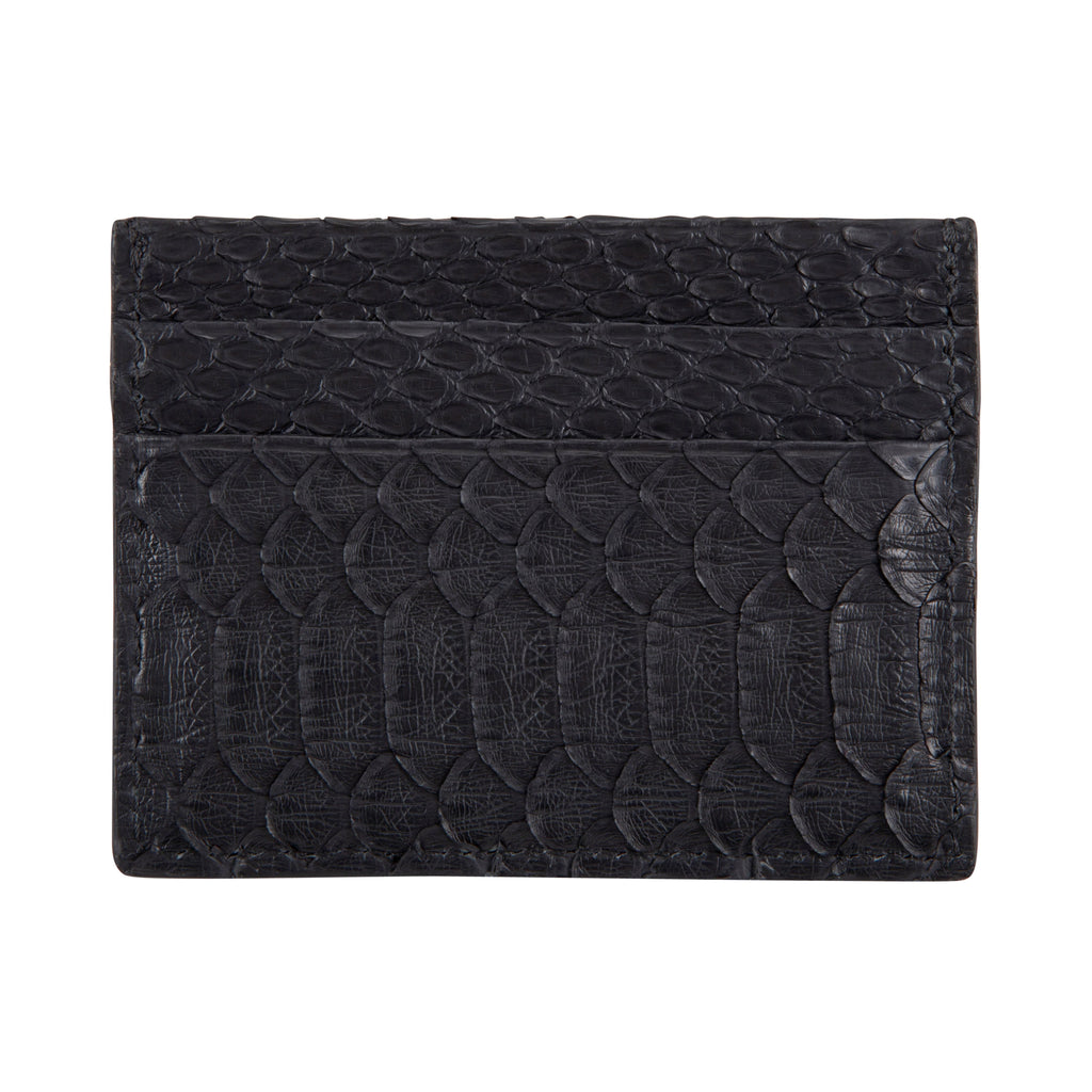 Neiman Marcus Ostrich Card Case, Black