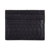 Black Python Leather Cardholder