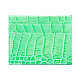 Green Crocodile Leather Cardholder