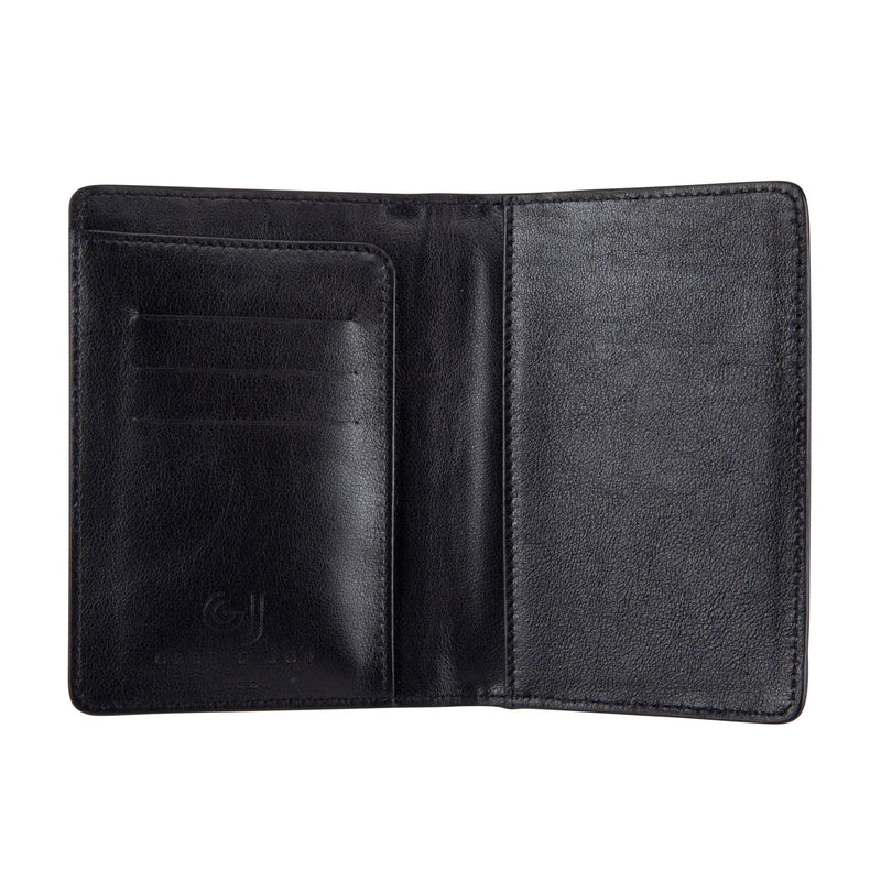 Black Crocodile Leather Passport Cover